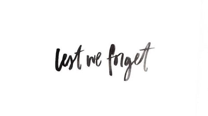 Lest we forget-ESTHER & CO.