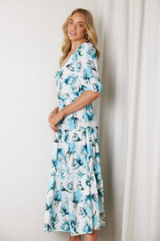Ashlan Dress - Blue Floral