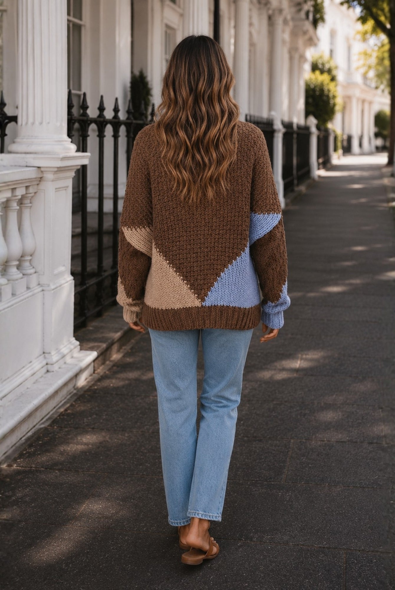 Women's mocha open front knit cardigan, the Felisha Knit in Mocha by Esther & Co