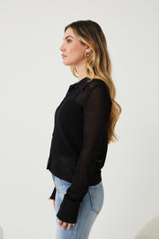 Kaelinne Knit Shirt - Black