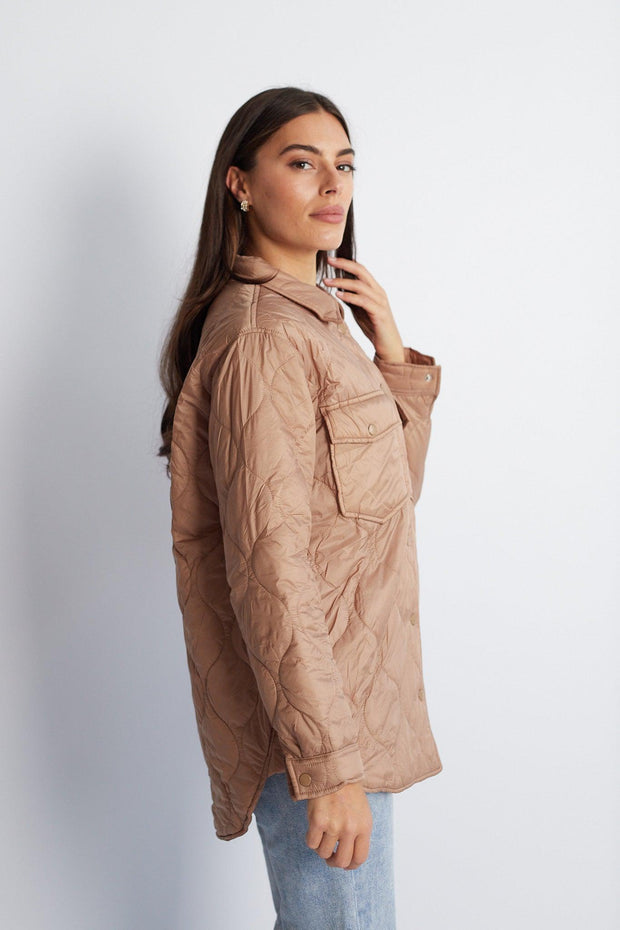 Kisha Jacket - Camel-Jackets-Womens Clothing-ESTHER & CO.