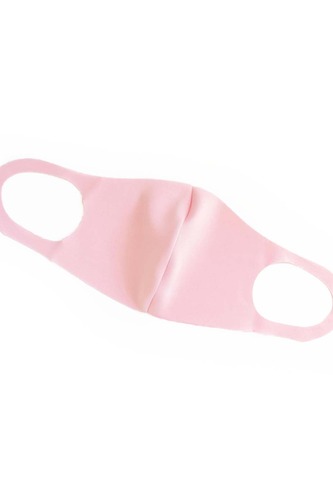 Women's light pink washable face mask detail view by Esther & Co