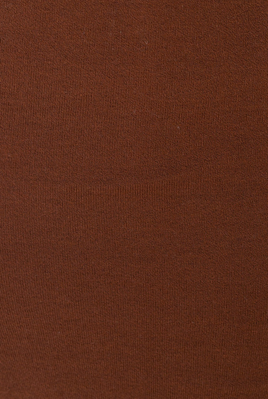 Women's chocolate cutout midi dress back view by Esther & Co