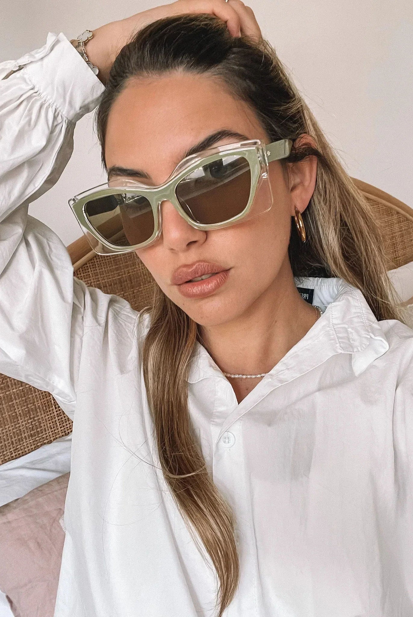Frankie olive sunglasses