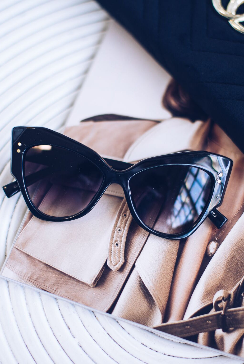 Hepburn black sunglasses
