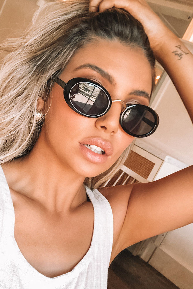 Delray black sunglasses