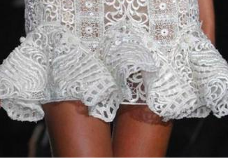 white lace.