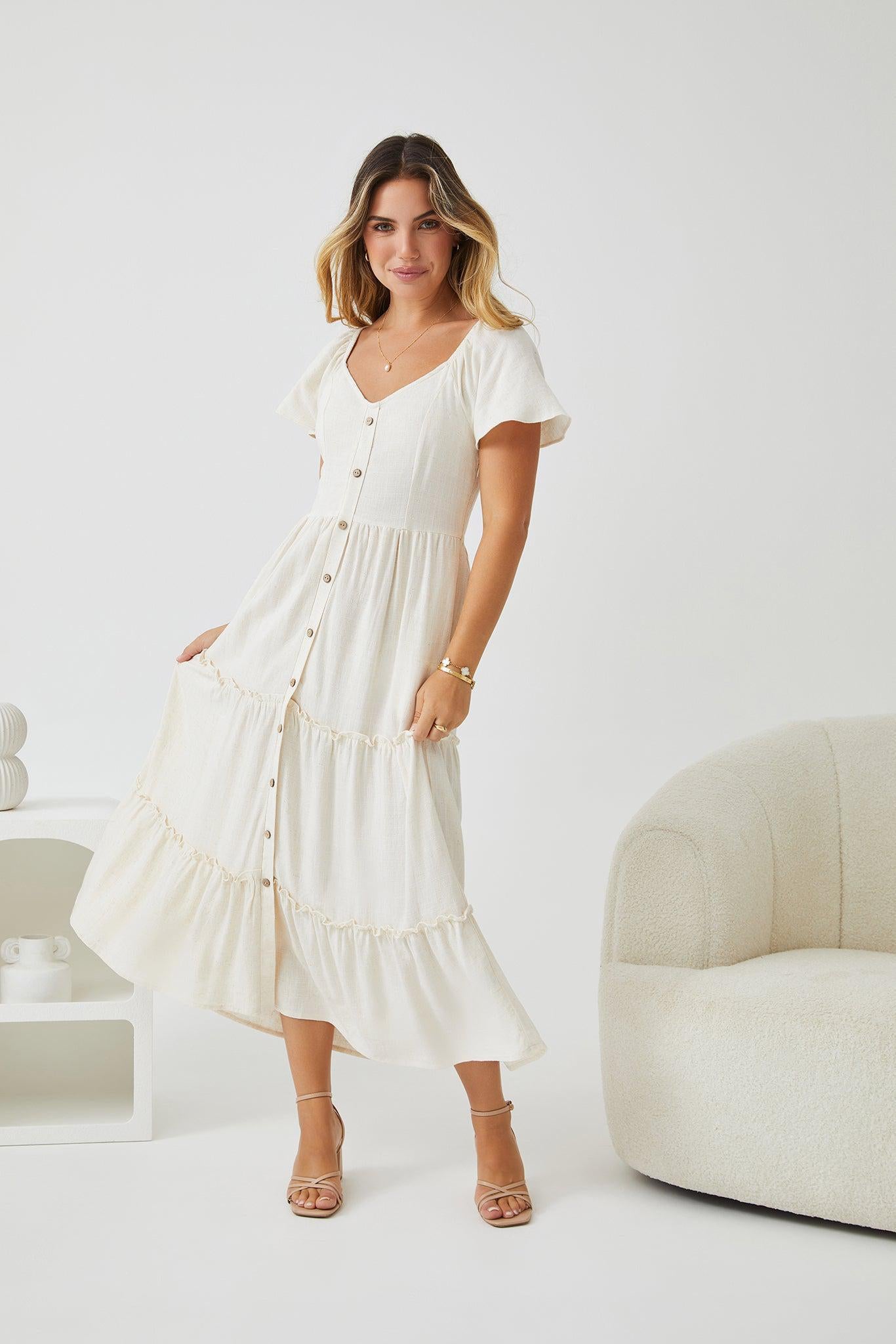 Beige Dresses