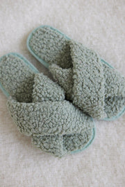 Sherpa Slippers - Sage