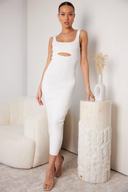 Adelka Knit Dress - White-Dresses-Womens Clothing-ESTHER & CO.