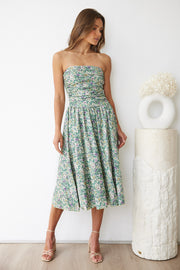 Agalia Dress - Green Print