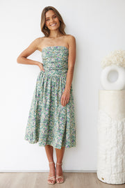Agalia Dress - Green Print
