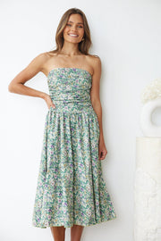 Agalia Dress - Green Print