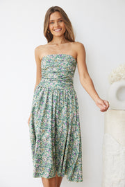 Agalia Dress - Green Print