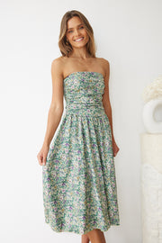 Agalia Dress - Green Print