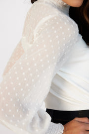Alec Knit Top - White