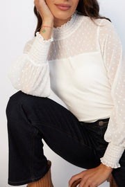 Alec Knit Top - White