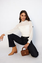 Alec Knit Top - White