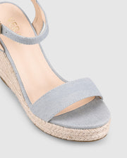 Amaya Wedges - Denim