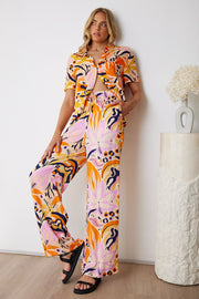 Anahora Pants - Orange Print