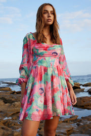Andria Dress - Pink Print