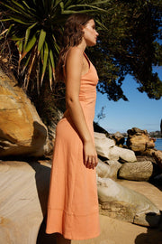 Areline Dress - Orange-Dresses-Womens Clothing-ESTHER & CO.
