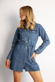 Arina Dress - Blue Denim
