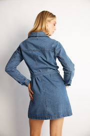 Arina Dress - Blue Denim