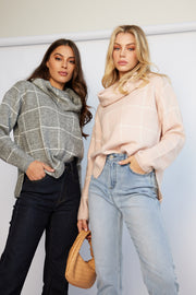 Armanda Knit - Grey Check