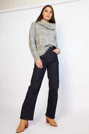 Armanda Knit - Grey Check