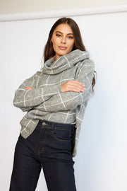 Armanda Knit - Grey Check