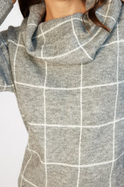 Armanda Knit - Grey Check