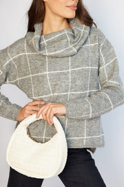 Armanda Knit - Grey Check