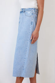 Artie Skirt - Light Blue-Skirts-Womens Clothing-ESTHER & CO.