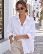Women's patterned frame sunglasses in Print by Esther & Co, the Aspen Sunglasses