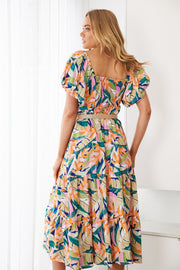 Axelle Dress - Tropical Print