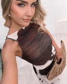 Balayage cream floral maxi dress, back view