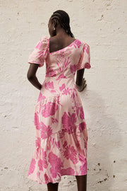 Bavia Dress - Pink Floral-Dresses-Womens Clothing-ESTHER & CO.