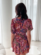 Belvia Playsuit in Autumn Paisley autumn paisley womens playsuit styled outfit
