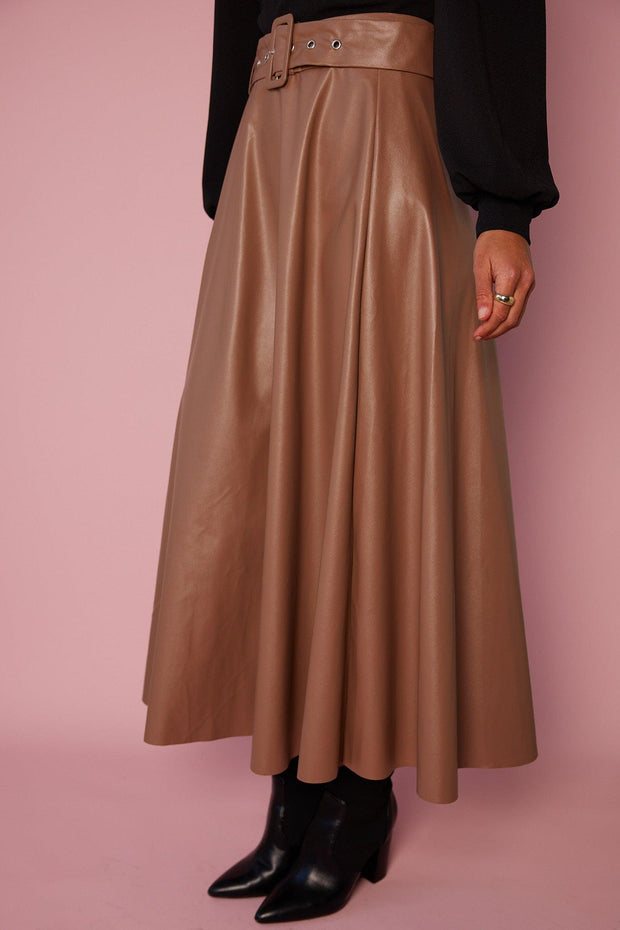 Bernyce Skirt - Natural-Skirts-Womens Clothing-ESTHER & CO.