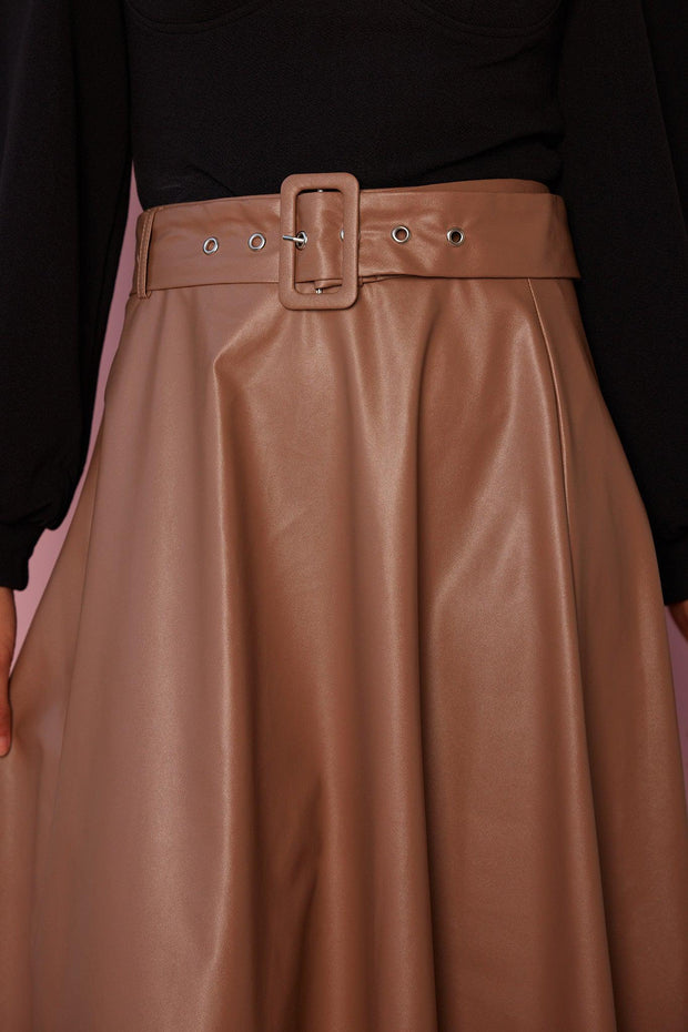 Bernyce Skirt - Natural-Skirts-Womens Clothing-ESTHER & CO.