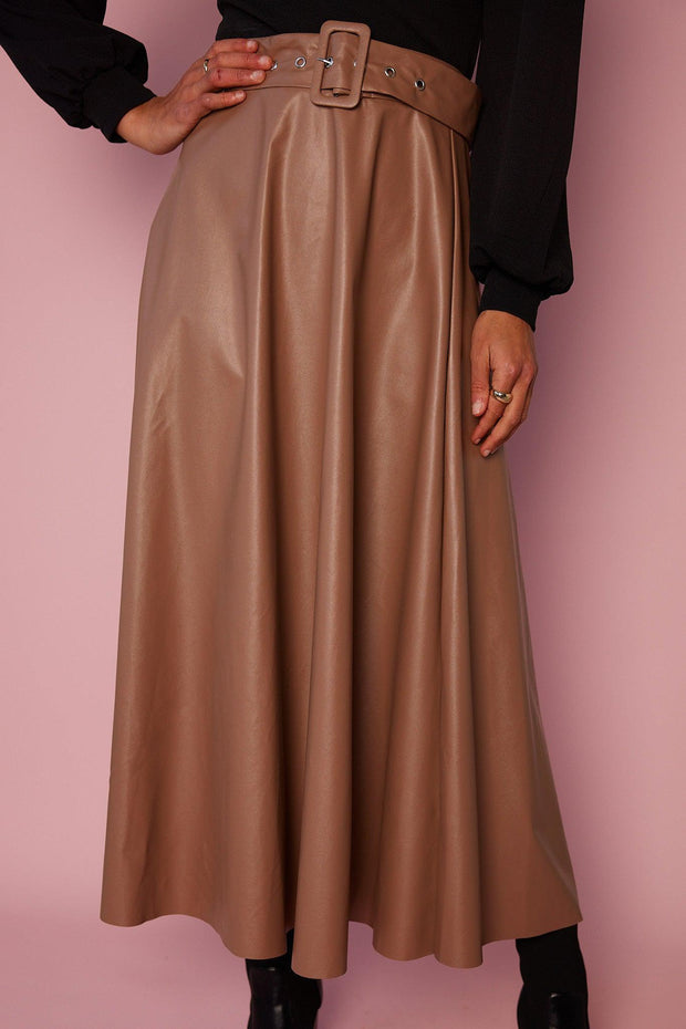 Bernyce Skirt - Natural-Skirts-Womens Clothing-ESTHER & CO.