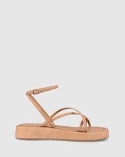 Bondi Flatform Sandals - Caramel Softee