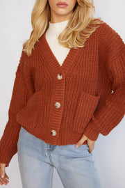 Cadell Cardigan - Rust