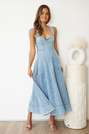 Calyn Dress - Blue Denim