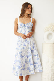 Cardinia Dress - Blue Floral