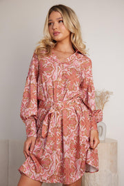 Carel Dress - Pink Print