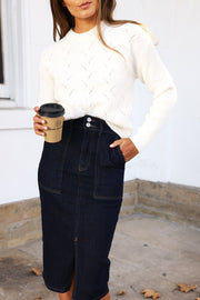 Caristona Skirt - Indigo Denim