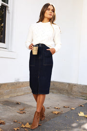 Caristona Skirt - Indigo Denim
