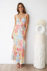 Caysee Dress - Blue Print